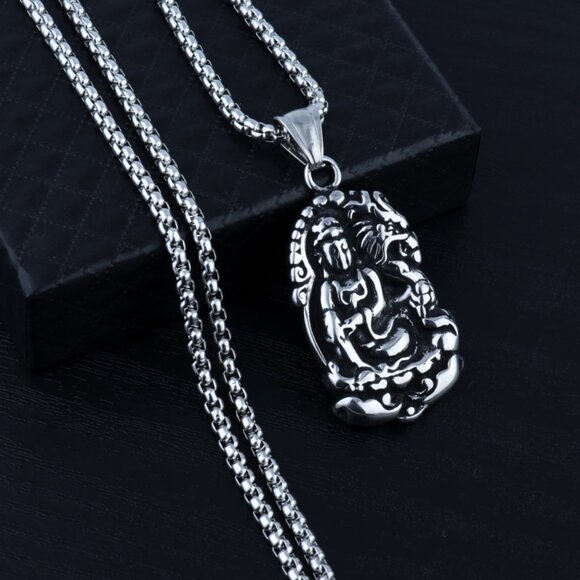 Shakyamuni Buddhist Necklace for Men, BL55590005 - Picture 4 of 6